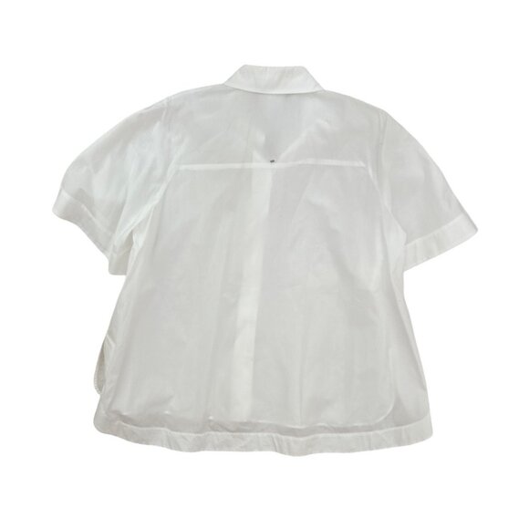 Sportmax white classic cotton short sleeve size 12 - Picture 3 of 6